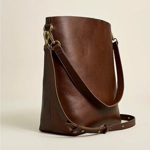 Madewell The Transport Bucket Bag Soft Mahogany